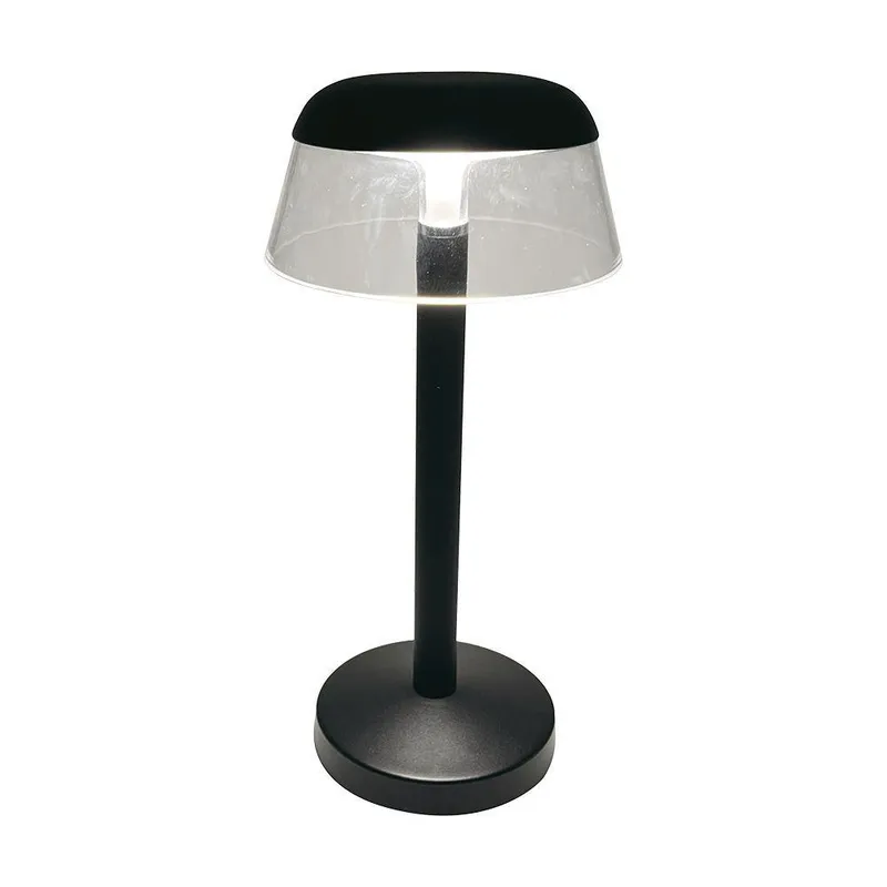 Lampka Stołowa Nocna V-TAC 3W LED 28cm Ładowanie USB Ściemnianie VT-75002 3000K-4000K-6400K 110LM - Czarna