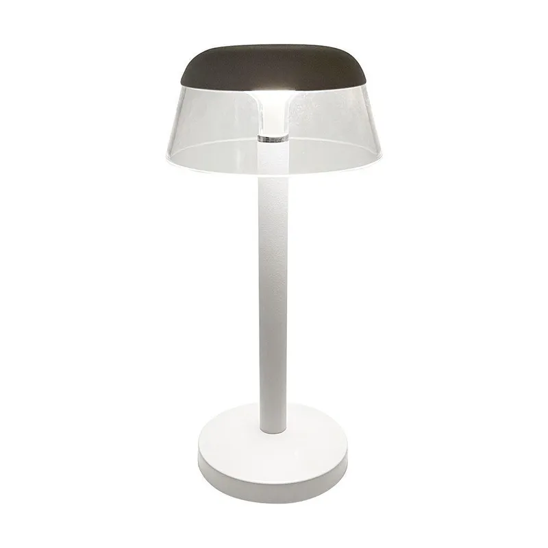Lampka Stołowa Nocna V-TAC 3W LED 28cm Ładowanie USB Ściemnianie VT-75002 3000K-4000K-6400K 110LM - Biała
