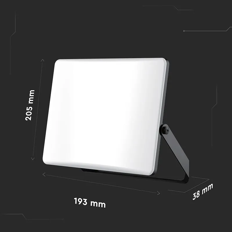 Naświetlacz LED V-TAC 50W LED 3w1 CCT 100LM/W Mleczny Klosz VT-44056CCT 3000-4000K-6500K 5000LM