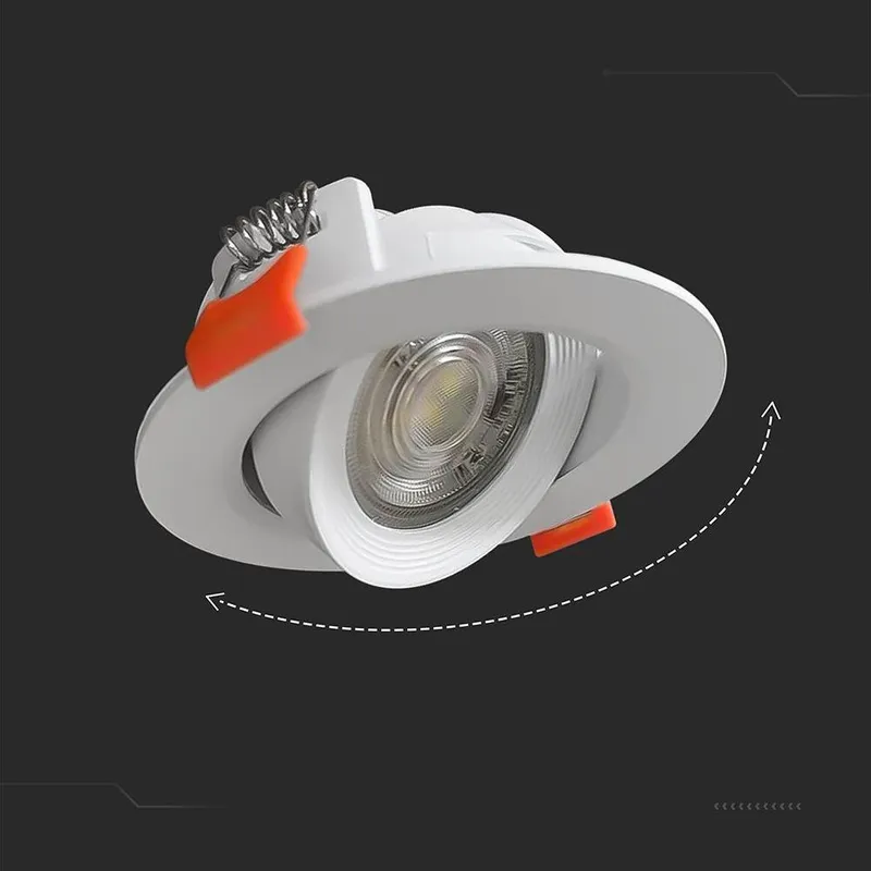 Oczko LED V-TAC 7W Downlight 3w1 VT-2707CCT 3000K-4000K-6500K 510LM 5 Lat Gwarancji - Białe