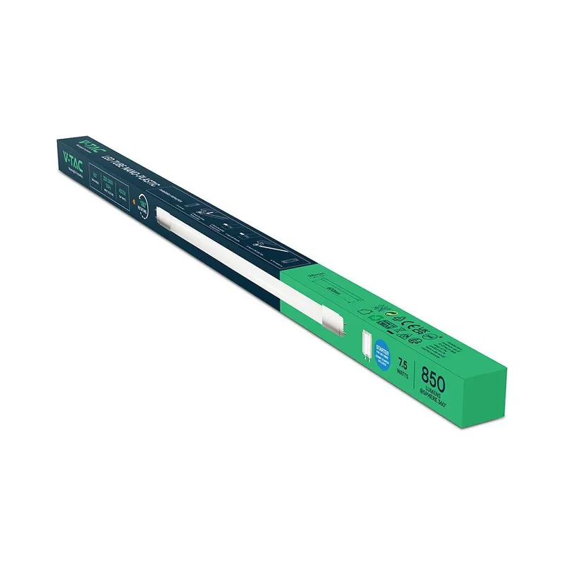 Tuba Świetlówka LED T8 V-TAC 60cm 7.5W G13 Obrotowa Nano Plastic 115LM/W VT-062-N 4000K 850LM 3 Lata Gwarancji