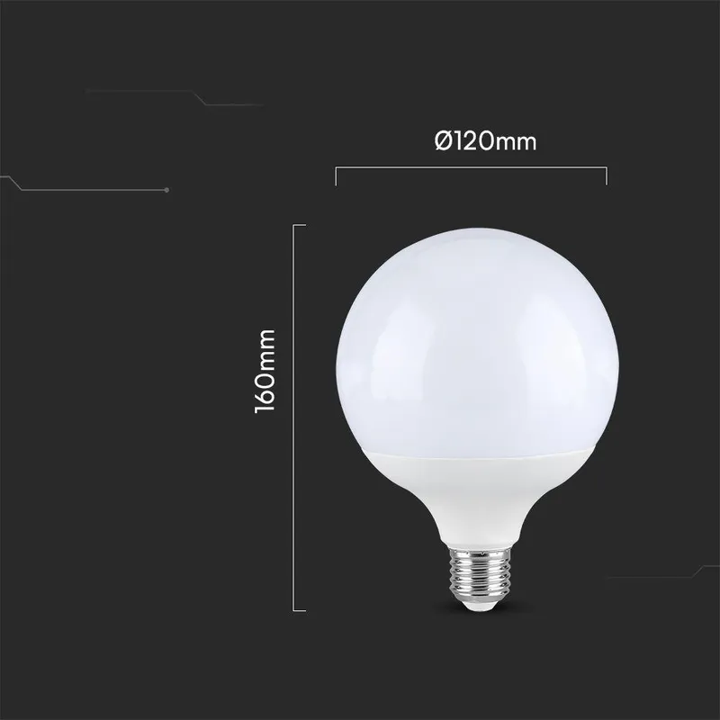 Żarówka LED V-TAC 22W Kula Glob G120 E27 VT-242-N 6500K 2600LM