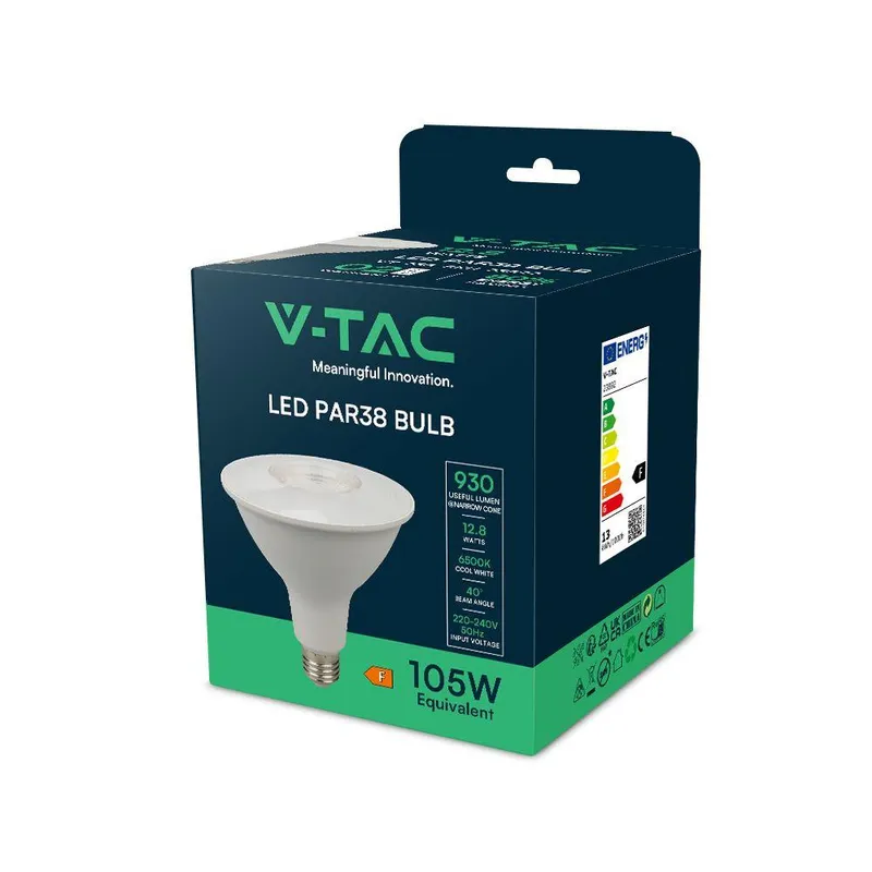 Żarówka LED V-TAC 12.8W E27 PAR38 40ST VT-238-N 6500K 930LM