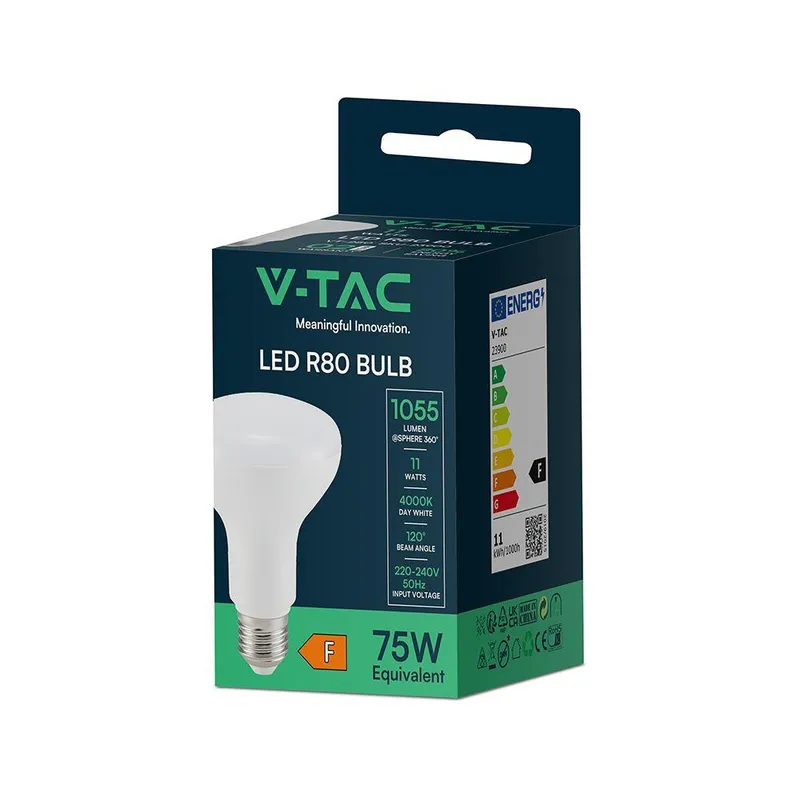 Żarówka LED V-TAC 11W E27 R80 VT-280-N 4000K 1055LM