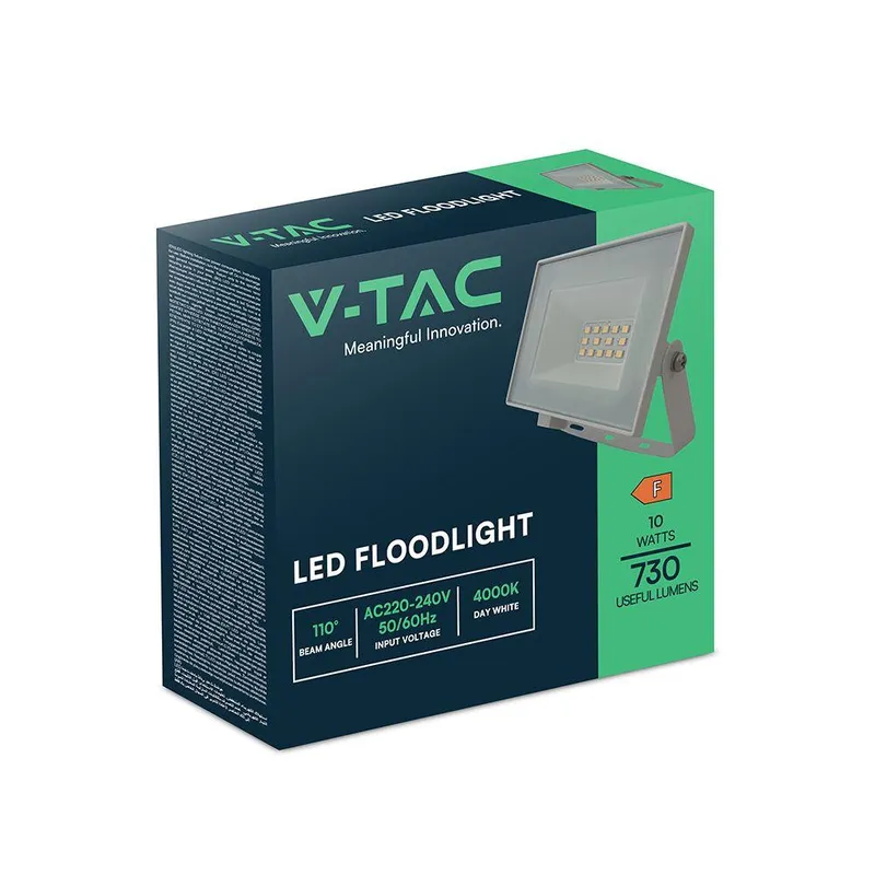Naświetlacz LED V-TAC 10W LED SMD VT-44012 6500K 730LM - Biały