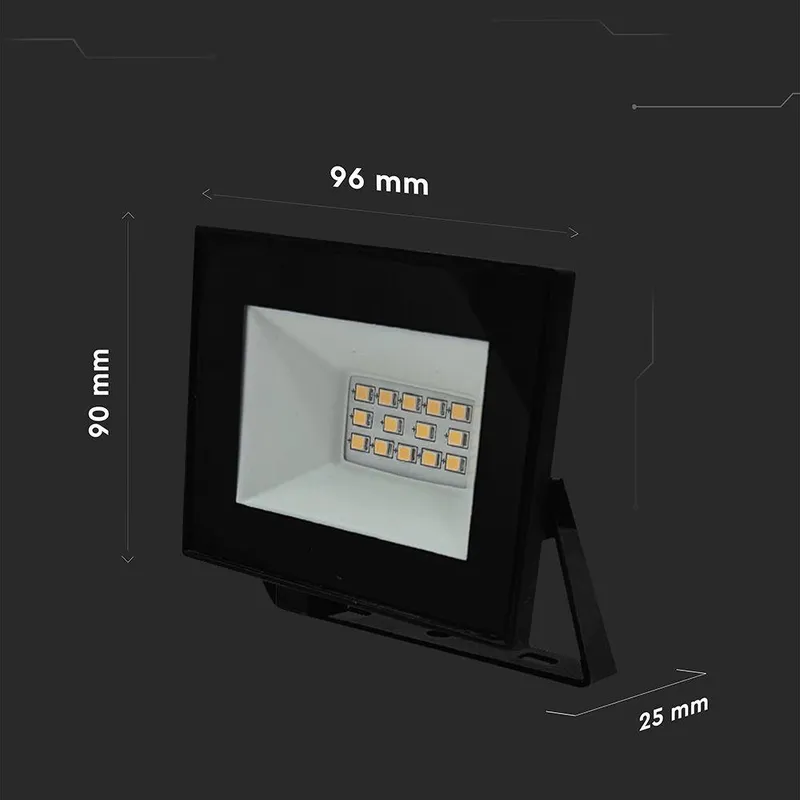Naświetlacz LED V-TAC 10W LED SMD VT-44012 6500K 730LM - Czarny