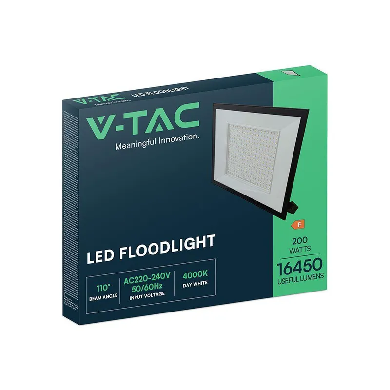 Naświetlacz LED V-TAC 200W LED SMD VT-44208 4000K 16450LM - Czarny