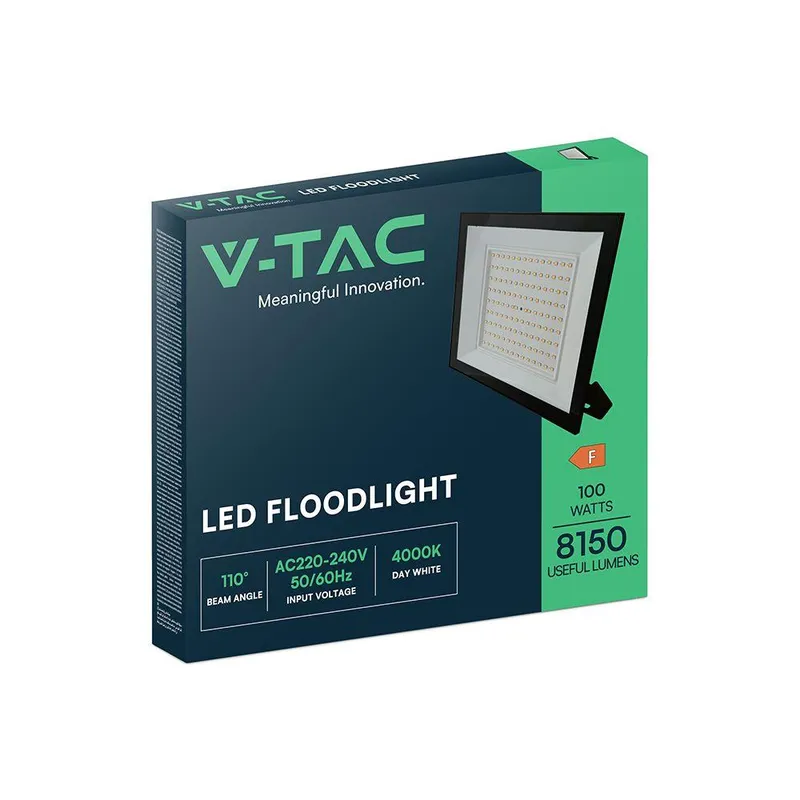Naświetlacz LED V-TAC 100W LED SMD VT-44109 6500K 8150LM - Czarny