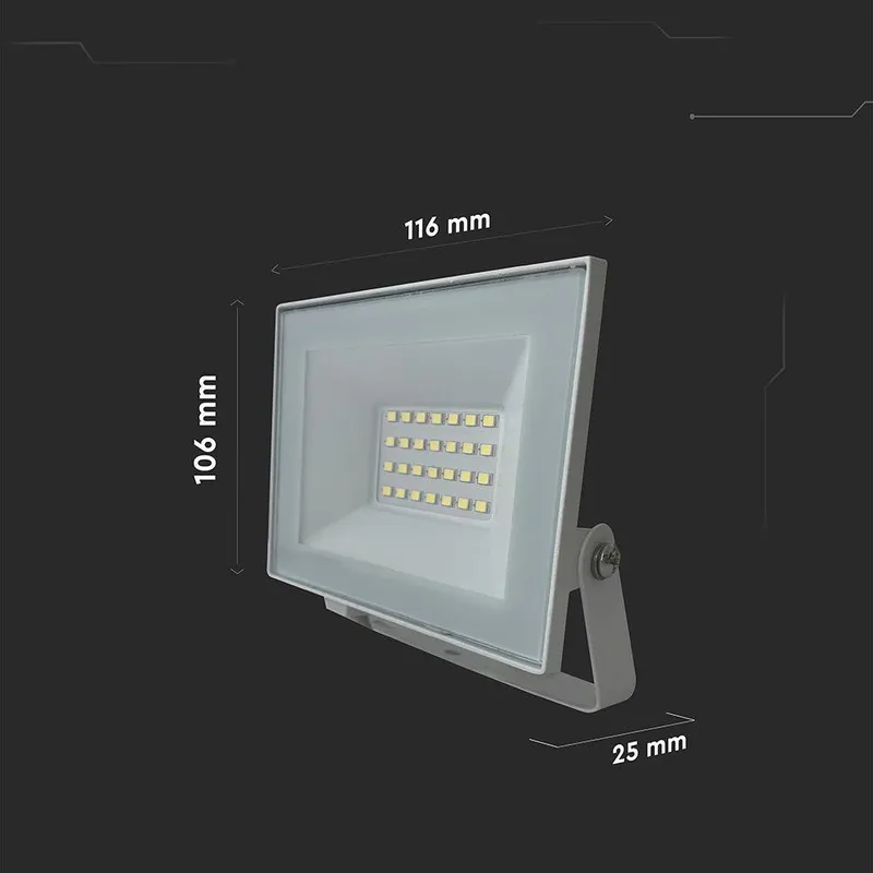 Naświetlacz LED V-TAC 20W LED SMD VT-44022 4000K 1510LM - Biały