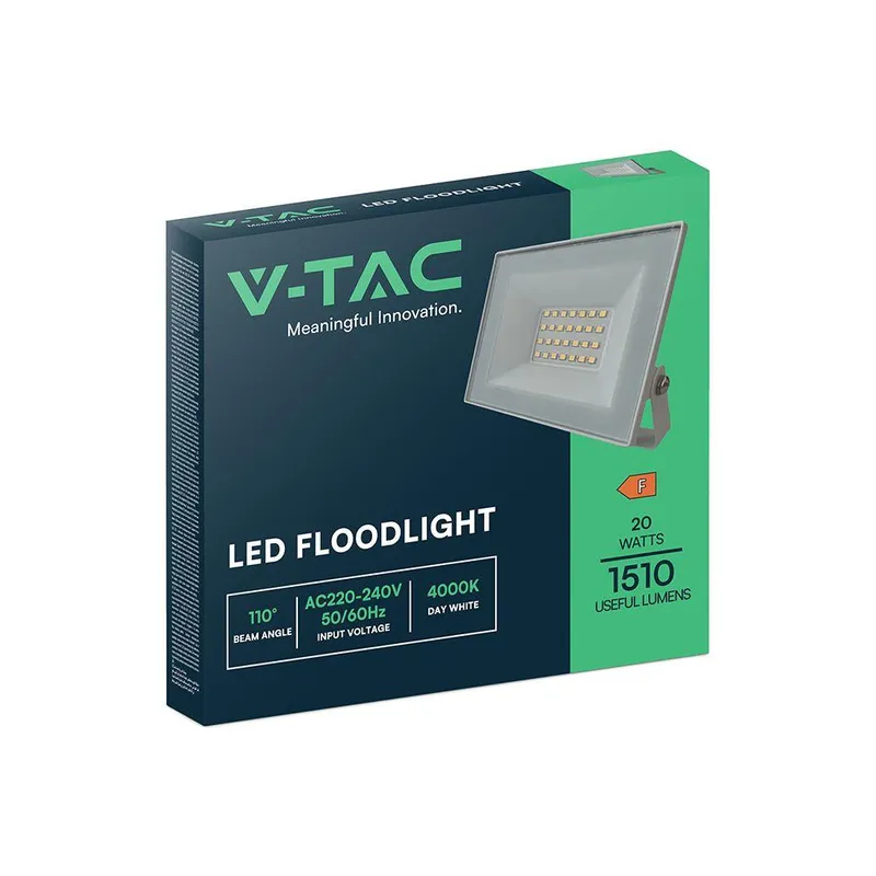 Naświetlacz LED V-TAC 20W LED SMD VT-44022 6500K 1510LM - Biały