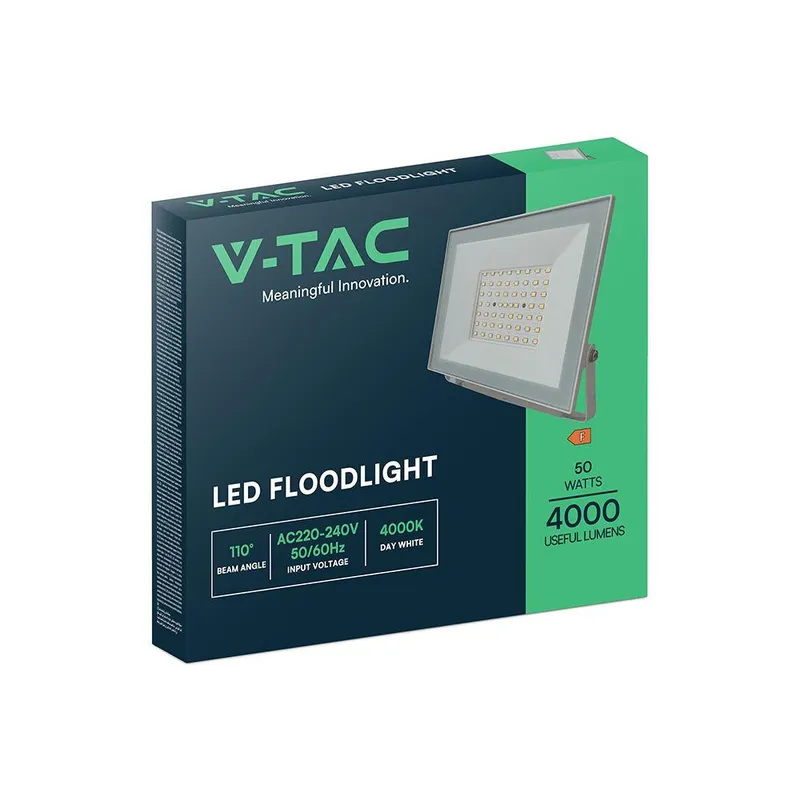 Naświetlacz LED V-TAC 50W LED SMD VT-44054 4000K 4000LM - Biały