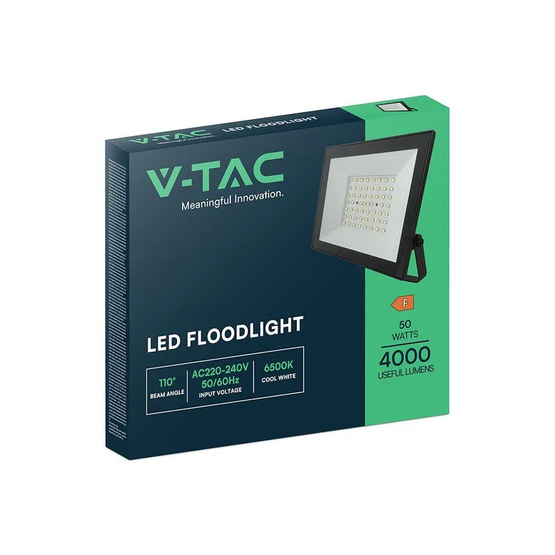 Naświetlacz LED V-TAC 50W LED SMD VT-44054 4000K 4000LM - Czarny