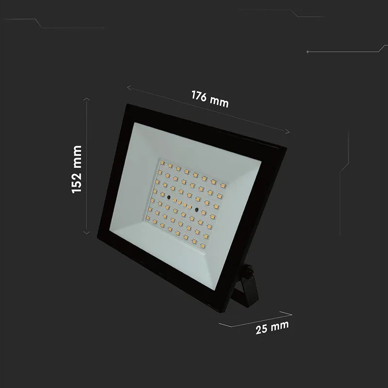 Naświetlacz LED V-TAC 50W LED SMD VT-44054 4000K 4000LM - Czarny