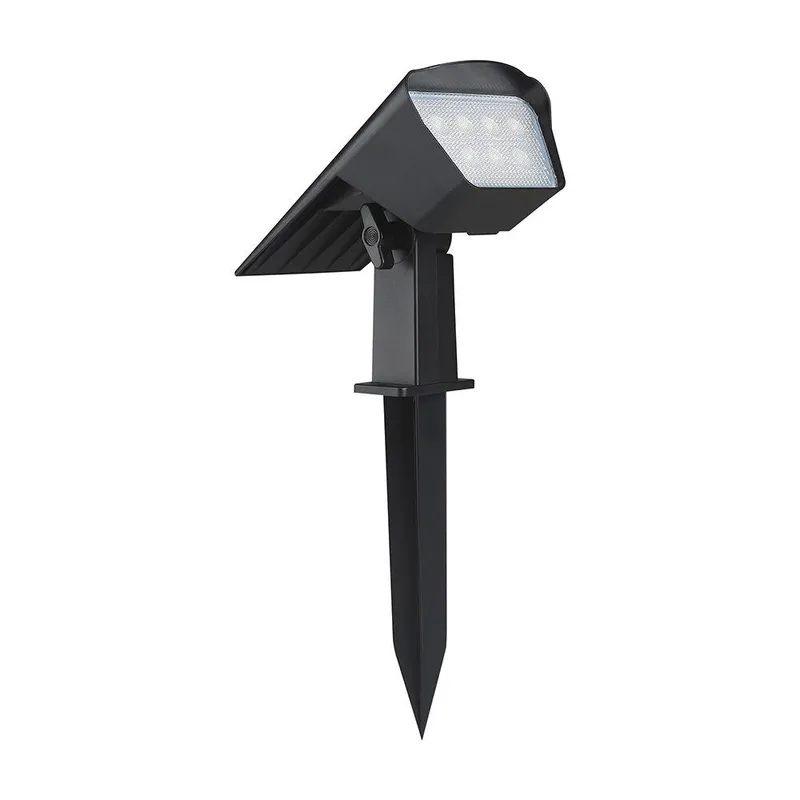 Oprawa Ogrodowa 2w1 Wbijana Ścienna LED V-TAC Solarna 1.3W IP65 VT-10183 3000K-4000K-6500K 100LM 3 Lata Gwarancji