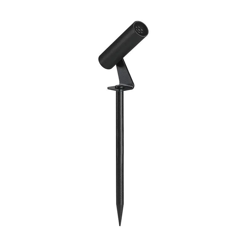 Oprawa Gruntowa Ogrodowa Wbijana Aluminiowa V-TAC 2W LED IP65 Okrągła VT-10182 3000K 60LM 3 Lata Gwarancji - Czarna