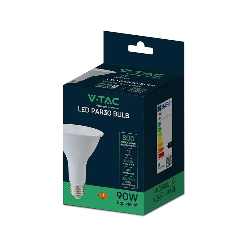 Żarówka LED V-TAC 11W E27 PAR30 40ST VT-230 4000K 800LM