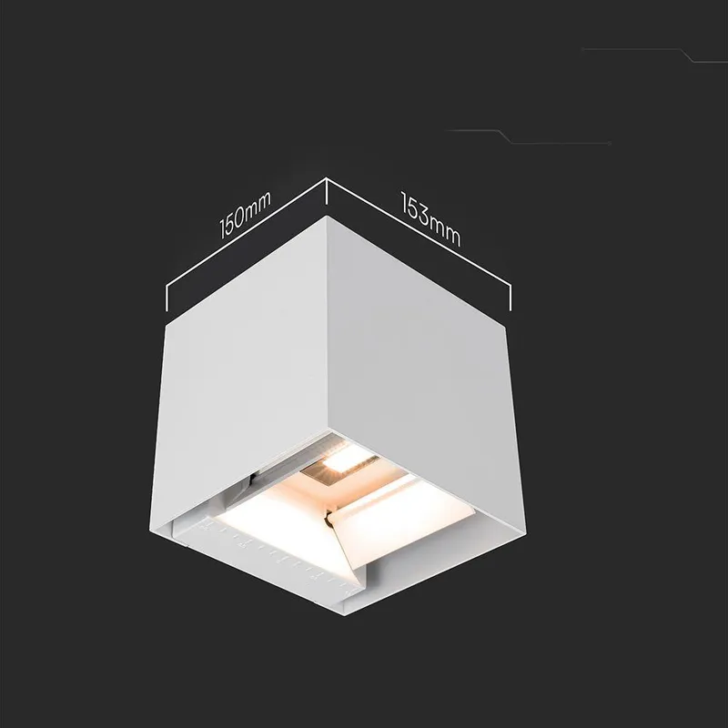 Oprawa Ścienna Solarna V-TAC 9W LED COB Kostka 15x15cm IP65 Czujnik Ruchu VT-409CCT 3000K-4000K-5000K 800LM - Biała