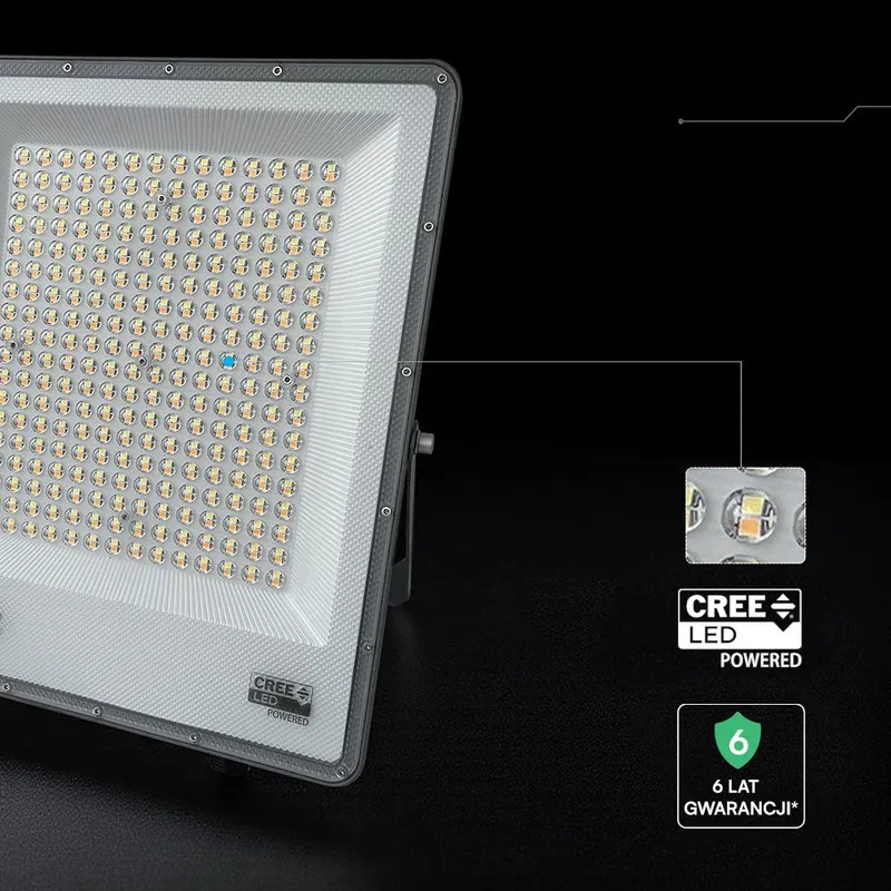Naświetlacz LED V-TAC CREE CHIP 200W LED 3w1 CCT VT-44209CCT 3000K-4000K-6500K 16450LM 6 Lat Gwarancji