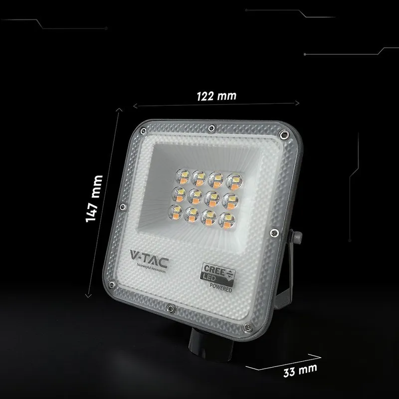 Naświetlacz LED V-TAC CREE CHIP 10W LED 3w1 CCT VT-44014CCT 3000K-4000K-6500K 730LM 6 Lat Gwarancji