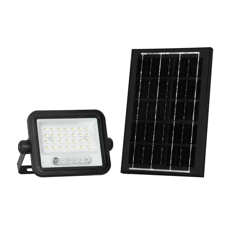 Naświetlacz LED Solarny V-TAC 6W CCT Pilot Auto Timer IP65 VT-54W 700LM 3 Lata Gwarancji - Czarny