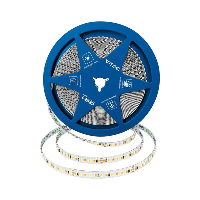 Taśma LED V-TAC CREE CHIP SMD2835 192LED 14W 24V CCT 3w1 2XPCB VT-2835 192 3000K-6500K 1425LM 6 Lat Gwarancji