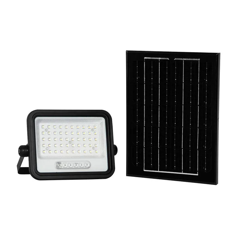 Naświetlacz LED Solarny V-TAC 8W CCT Pilot Auto Timer IP65 VT-104W 1000LM 3 Lata Gwarancji - Czarny