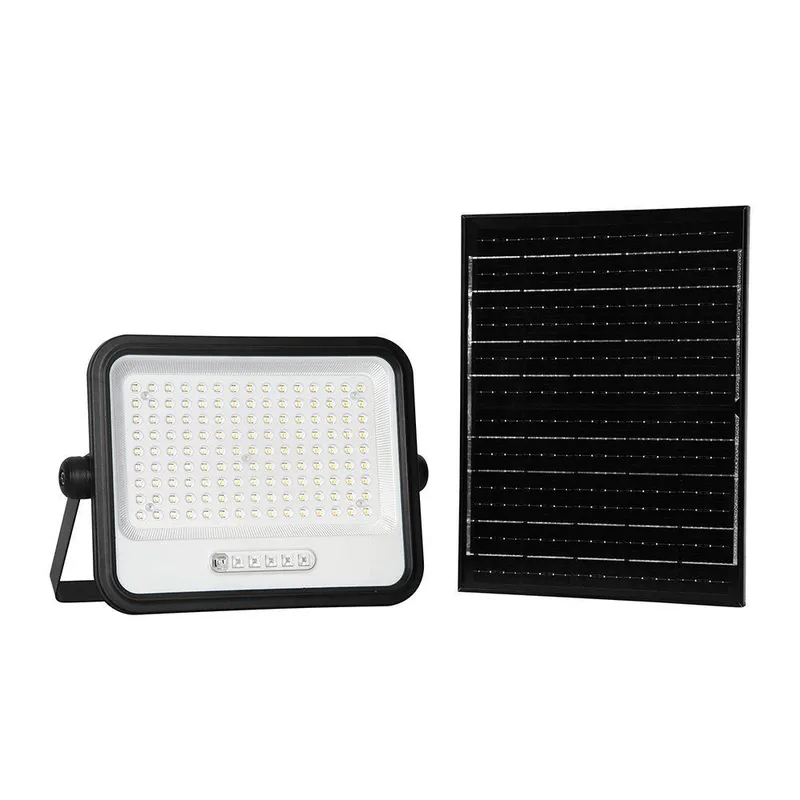 Naświetlacz LED Solarny V-TAC 20W CCT Pilot Auto Timer IP65 VT-304W 2400LM 3 Lata Gwarancji - Czarny