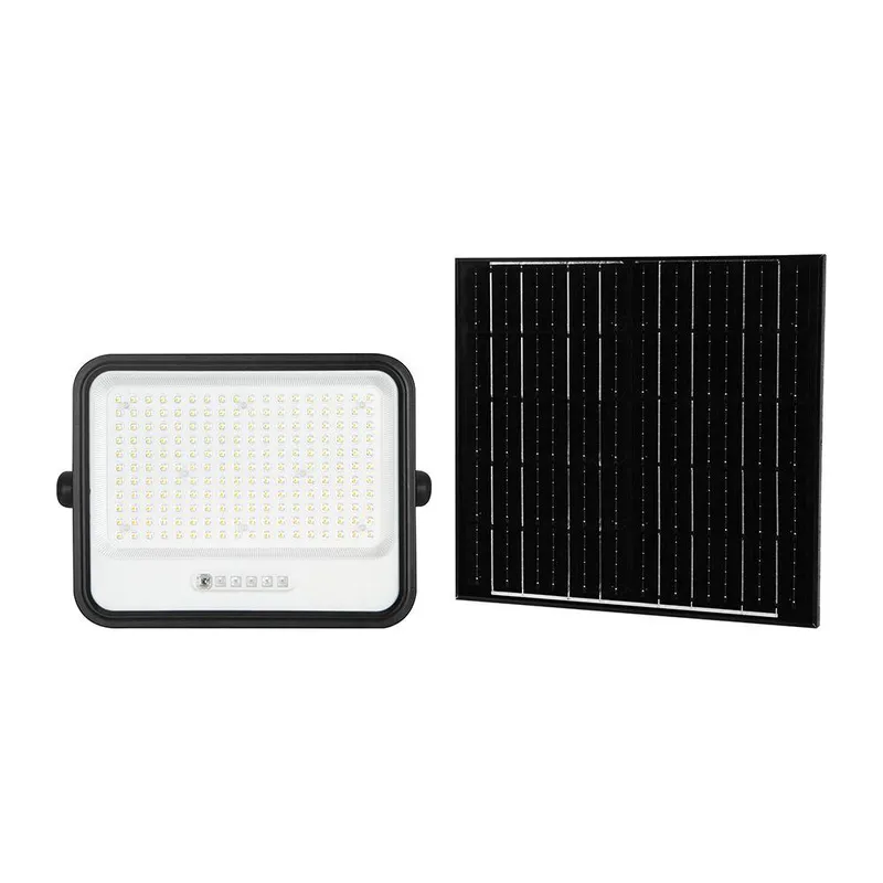 Naświetlacz LED Solarny V-TAC 25W CCT Pilot Auto Timer IP65 VT-404W 3000LM 3 Lata Gwarancji - Czarny