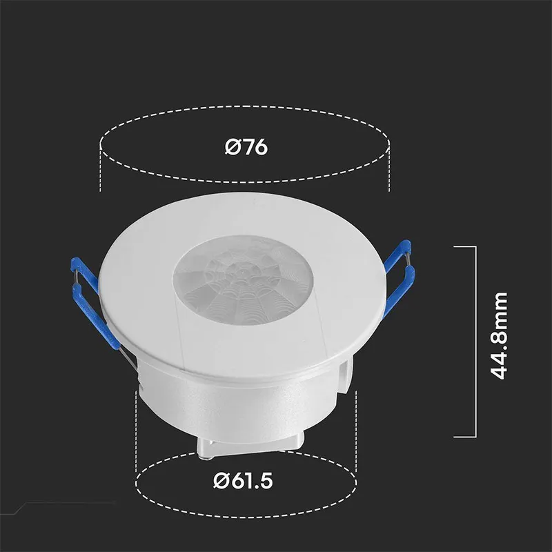 Czujnik Ruchu 360ST Podtynkowy FI76 600W LED V-TAC VT-81041 5 Lat Gwarancji - Biały