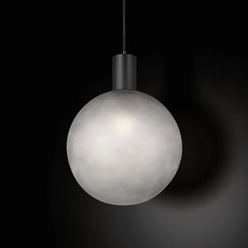 Oprawa Zwieszana V-TAC E27 300x400mm Kula Dymione Szkło, VT-89025 - Czarny