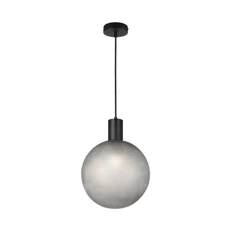 Oprawa Zwieszana V-TAC E27 300x400mm Kula Dymione Szkło, VT-89025 - Czarny