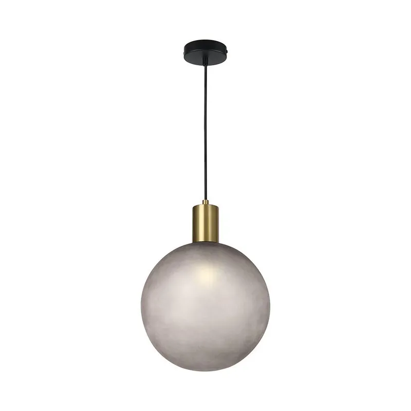 Oprawa Zwieszana V-TAC E27 300x400mm Kula Dymione Szkło, Stare VT-89025 - Złoto