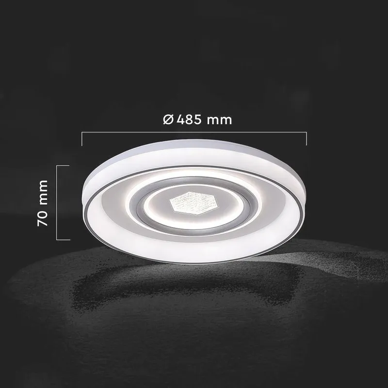 Oprawa Sufitowa V-TAC 48W LED CCT 485x70mm Pilot VT-7748 3000K-4500K-6500K 4480LM