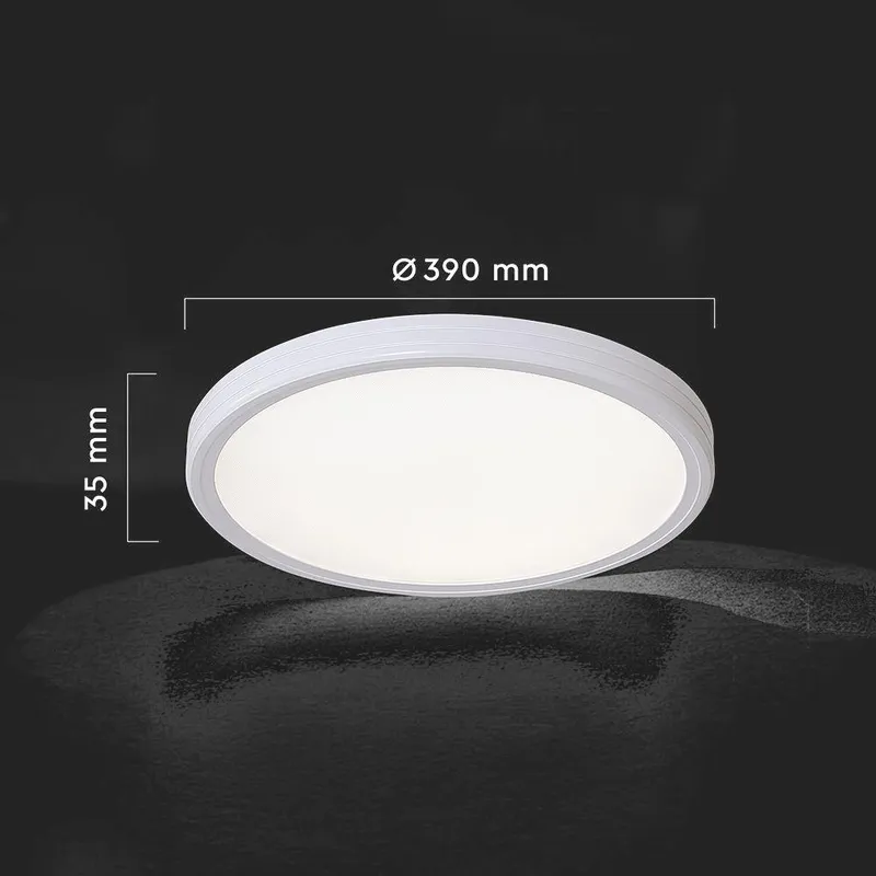 Oprawa Sufitowa V-TAC 36W LED CCT 390x35mm Pilot VT-7737 3000K-4500K-6500K 3240LM