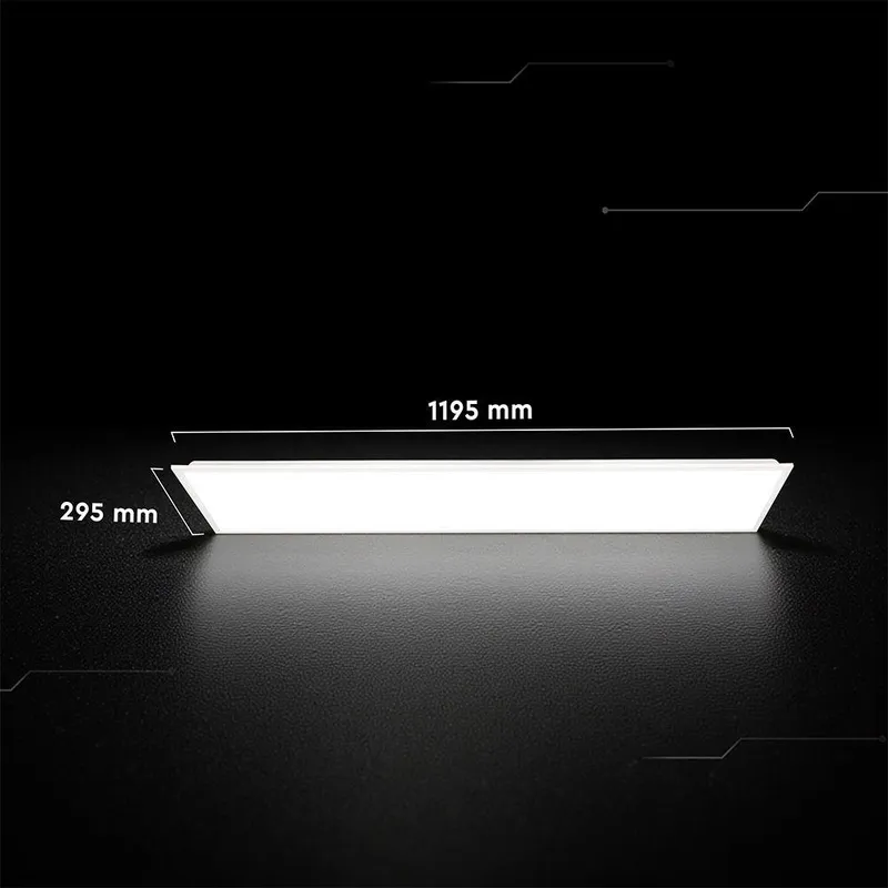 Panel LED V-TAC 40W 120x30 LED CREE CHIP Zasilacz Signify Backlight 33mm 120LM/W VT-61045 6500K 4800LM 6 Lat Gwarancji