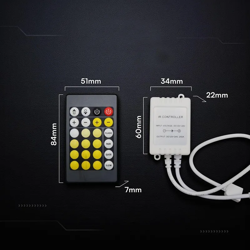 Sterownik Taśm LED V-TAC IR CCT Z Pilotem 24 Przyciski 3 Lata Gwarancji