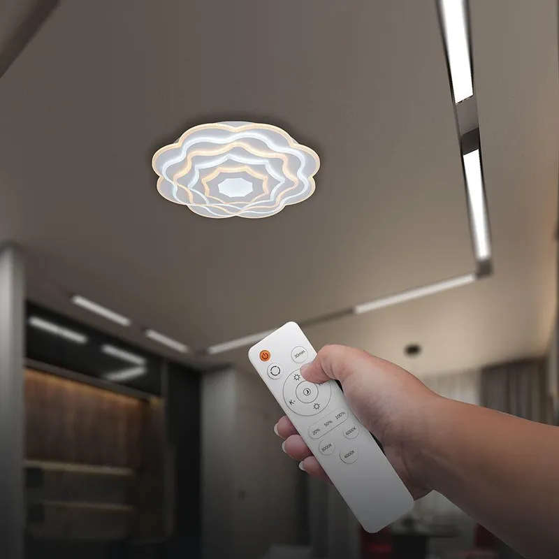 Oprawa Sufitowa V-TAC 100W LED 51cm Ściemnialna Pilot CCT VT-84050 3000K-6500K 8000LM - Biała