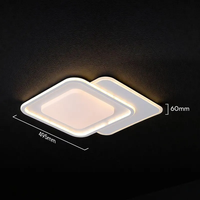 Oprawa Sufitowa V-TAC 60W LED 495x495mm Ściemnialna Pilot CCT VT-84030 3000K-4000K-6500K 5400LM - Biała