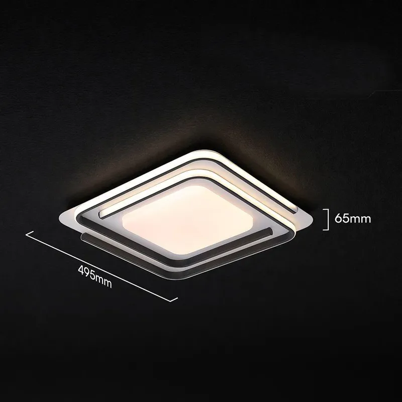 Oprawa Sufitowa V-TAC 60W LED 495x495mm Ściemnialna Pilot CCT VT-84033 3000K-6500K 5400LM - Biało-Czarna
