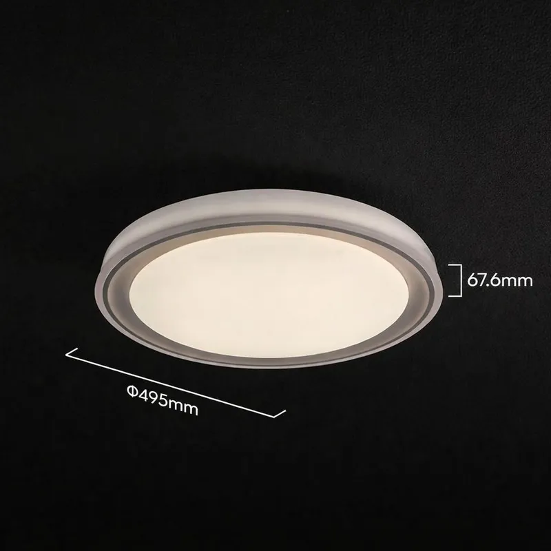 Oprawa Sufitowa Plafoniera V-TAC 30/60W LED 50cm 3w1 Ściemnialna Pilot CCT VT-85030 3000K-6500K 6000LM - Brązowa