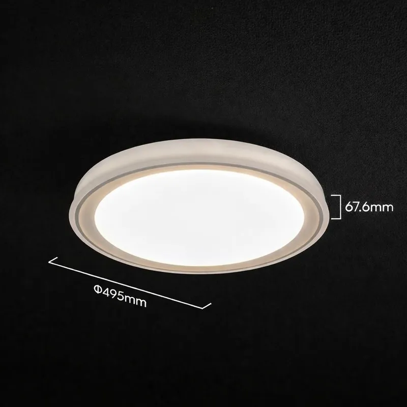 Oprawa Sufitowa Plafoniera V-TAC 30/60W LED 50cm 3w1 Ściemnialna Pilot CCT VT-85030 3000K-6500K 6000LM - Złota