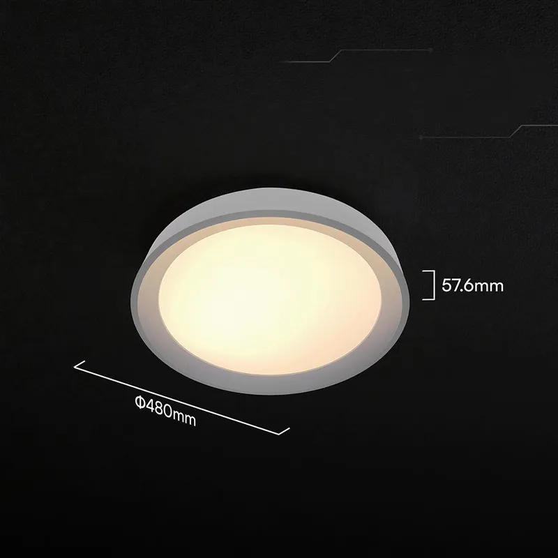 Oprawa Sufitowa Plafoniera V-TAC 30/60W/30W LED 48cm 3w1 Ściemnialna Pilot CCT VT-85031 3000K-6500K 6000LM - Czarna