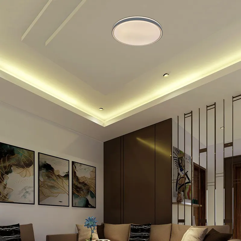 Oprawa Sufitowa Plafoniera V-TAC 30/60W/30W LED 48cm 3w1 Ściemnialna Pilot CCT VT-85031 3000K-6500K 6000LM - Szara