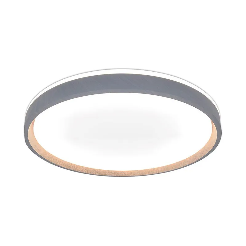 Oprawa Sufitowa Plafoniera V-TAC 30W/60W/30W LED 49cm 3w1 Ściemnialna Drewno Pilot CCT VT-85045 3000K-4000K-6500K 6000LM