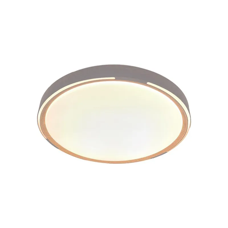 Oprawa Sufitowa Plafoniera V-TAC 30W/60W/30W LED 48cm 3w1 Ściemnialna Orzech Pilot CCT VT-85034 3000K-4000K-6500K 6000LM