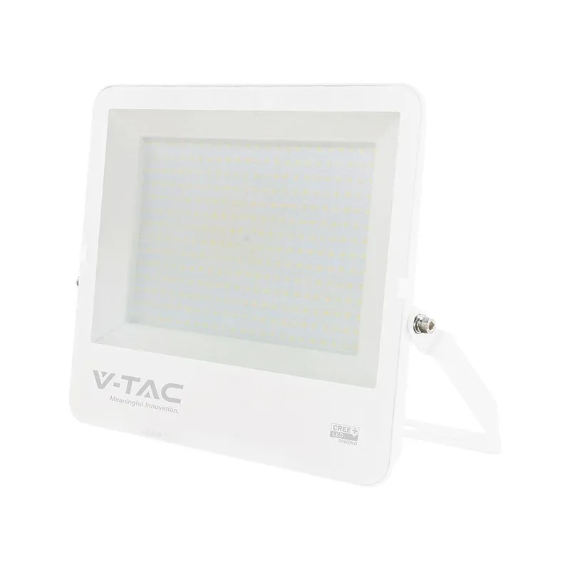 Naświetlacz LED V-TAC CREE CHIP 300W 135LM/W Obudowa Przewód 1m IP65 VT-44003 6500K 34440LM 6 Lat Gwarancji - Biała