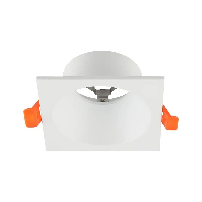 Oczko V-TAC Aluminiowe GU10 Kwadratowe Ruchome Głębokie VT-4203SQ 3 Lata Gwarancji - Białe