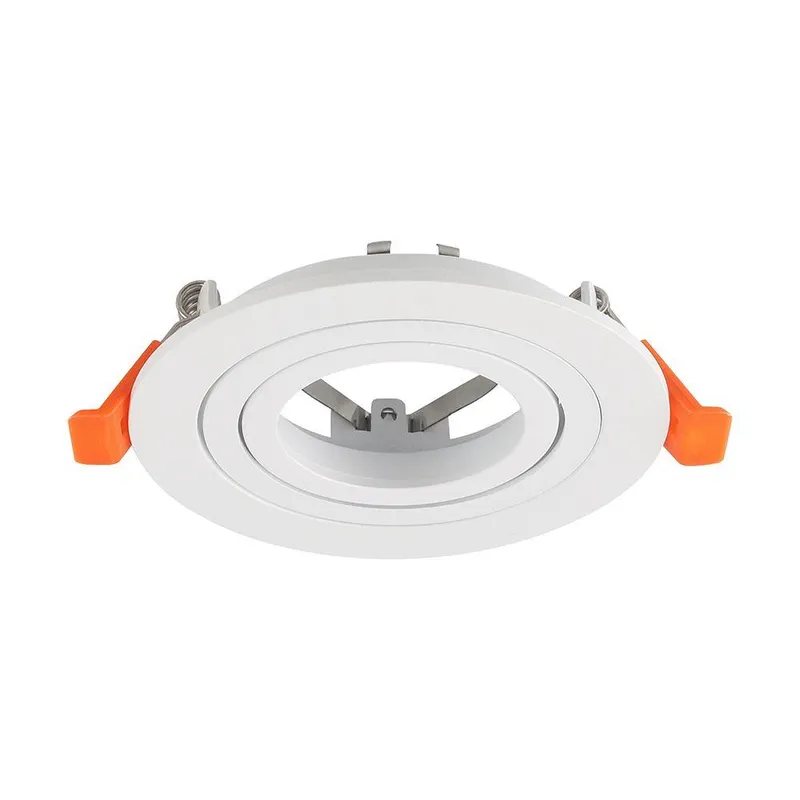 Oczko V-TAC Aluminiowe GU10 Okrągłe Ruchome VT-4204RD 3 Lata Gwarancji - Białe