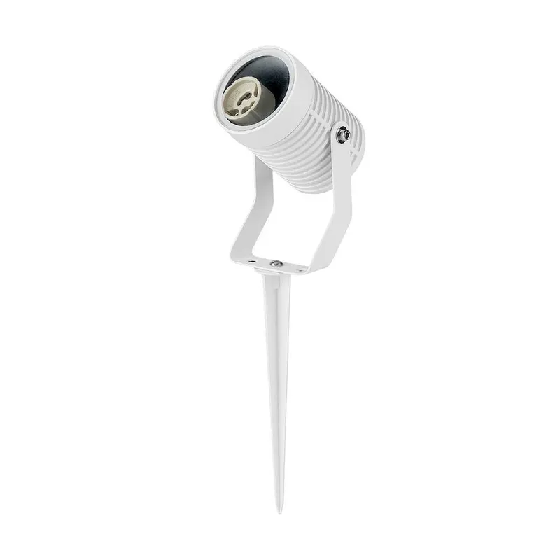 Oprawa Gruntowa Ogrodowa Wbijana Aluminium GU10 IP65 VT-44005 3 Lata Gwarancji - Biała