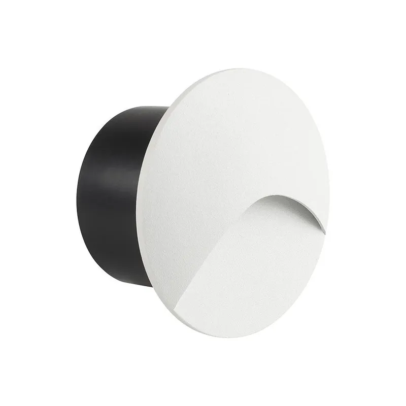 Oprawa Schodowa Aluminiowa 3W LED V-TAC Okrągła 230V IP65 VT-44002RD 3000K 230LM - Biała